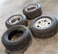 4 Tires of Various Sizes
