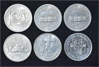 6 pcs CAD Assorted $1 Coins