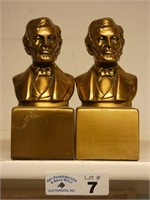 Pair of Lincoln Book Ends