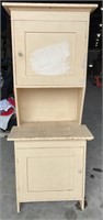 Antique Wooden Cupboard (28"W x 17"D x 69"H)