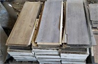 33 Boxes of Silver Oak Garage flooring. Bid x33)