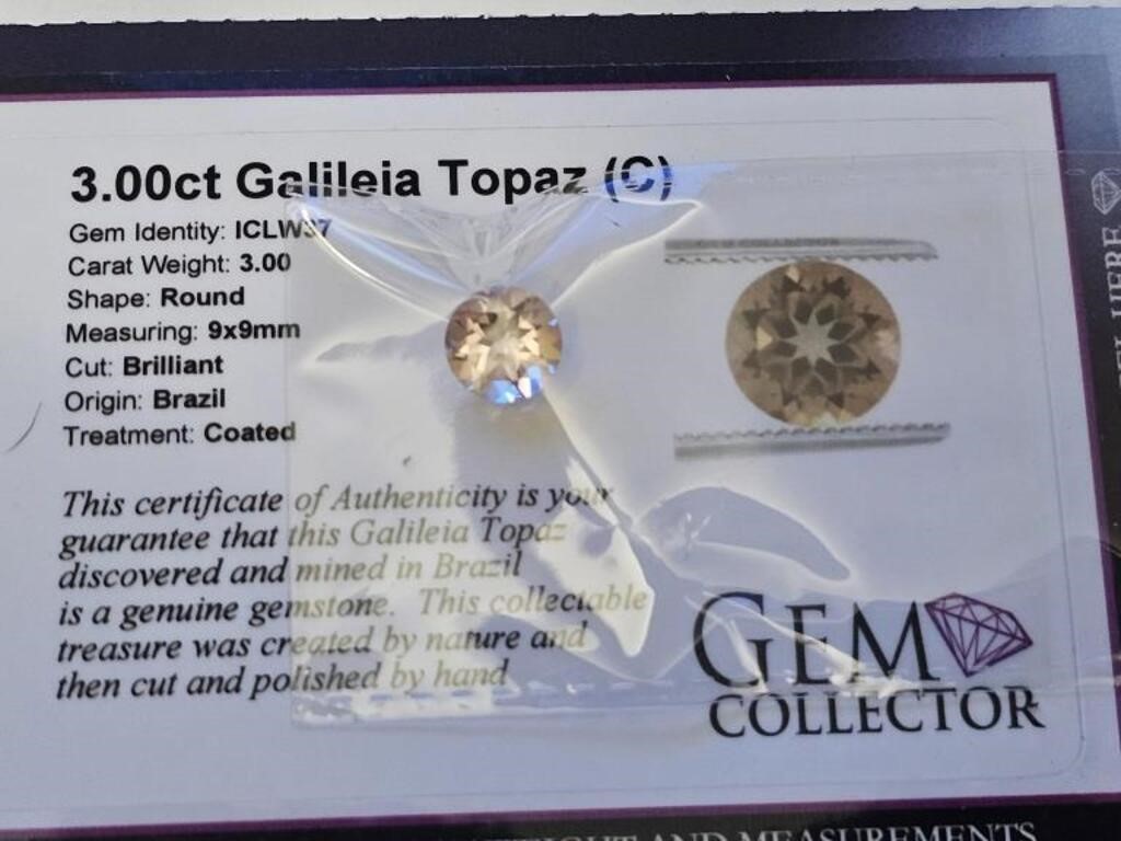 3.00ct Galileia Topaz