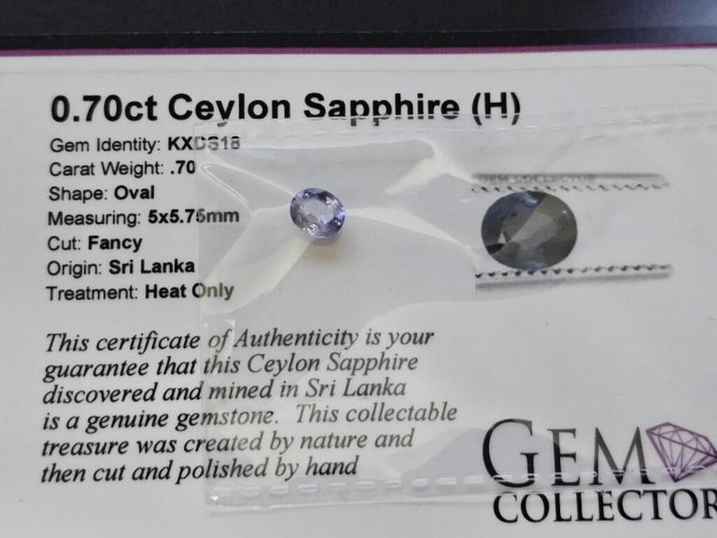 .70ct Ceylon Sapphire