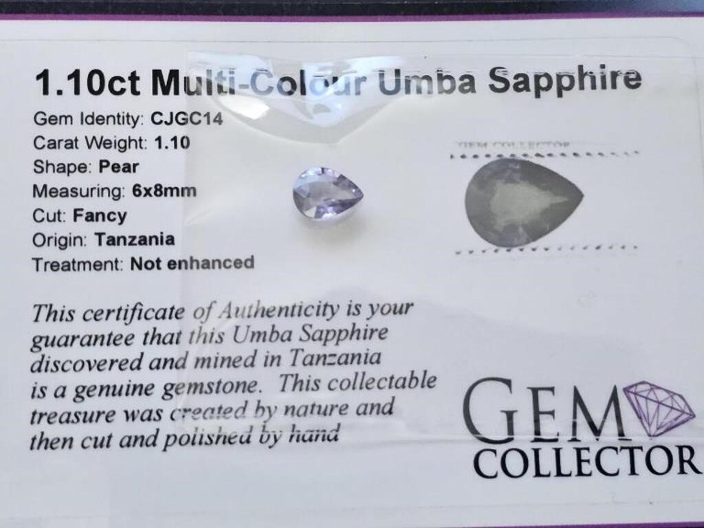 1.10ct Multi-Colour Sapphire