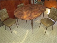 table and 5 chairs