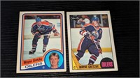 2 1980's Wayne Gretzky Hockey Cards