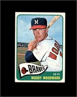 1965 Topps #487 Woody Woodward EX to EX-MT+