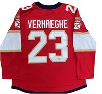 Verhaeghe Signed Florida Panthers Replica Jersey