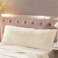 Faux Fur Body Pillow Cover/Case with Hidden