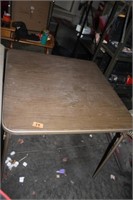 Card Table     brown