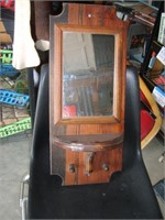 Wood Shelf  With Mirror