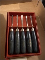Craftsman chip carving tool set collectible
