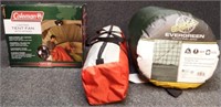 Sleeping Bag, Tent & Tent Fan