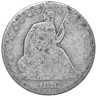 1876-S Seated Half Dollar NICELY CIRCULATED