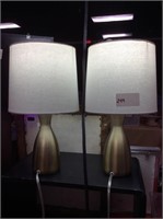 Pair of bedside lamps