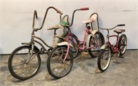 (3) Vintage Youth Bicycles