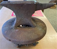 75-100 LB POUND USA MARKED ANVIL WITH ADDED BASE