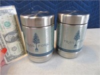 Lot (2) 16oz Vac Stnls Canister Insulated $6026/32