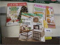 (3) Country Living Magazines
