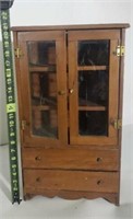 Antique Salesman Sample Wooden Cupboard with