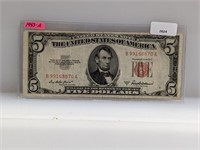 1953-A $5 Red Seal US Note