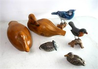Selection Carved Birds