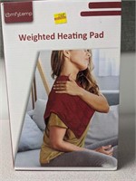 comfytemp weighted heating pad blue