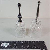 Lot of 2 Lead Crystall Bells