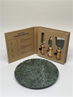 Chese Knife Gift Set w/ Marble Board