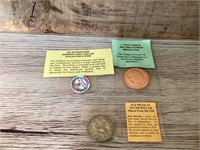 Kennedy half dollar, 1 Troy ounce copper medallion