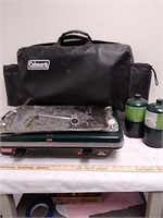 Coleman propane stove with carrying case