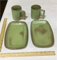 4 piece Frankoma pottery set