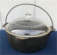 Cast Iron Dutch Oven with Glass Lid