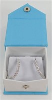 New Never Worn 1 Ct TW Diamond Hoop Earrings -