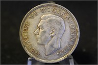 1938 United Kingdom 1/2 Crown Silver Coin