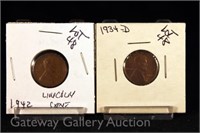 (5) Lincoln Cents-