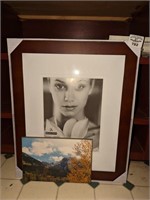 Picture frame and landscape print