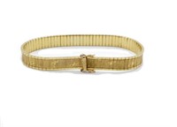 14ct Yellow gold Omega chain bracelet