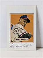 Richie Ashburn Autograph Card