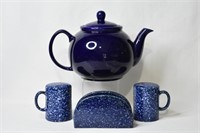 3 pcs Otagiri Stoneware & Tea Pot (Unmarked)