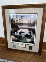 "Boundary Waters" Stans Duck Print with stamp and