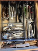 Contents of Flatware Drawer. Stainless