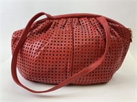 Large Brio Red Leather Purse