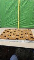 Cat door mat