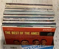 Large box of LPs includes artists such as Eddie