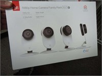 NEW! YI 1080P HOME CAMERA FAMILY PACK. 4 CAMERAS