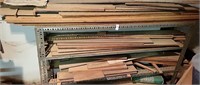 Large lot of wood with shelf