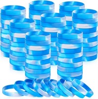 50 Blue Rubber Bracelets