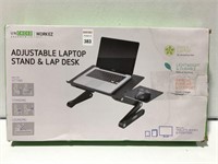 ADJUSTABLE LAPTOP STAND AND LAP DESK