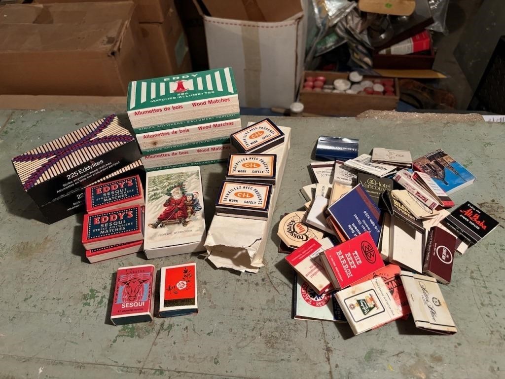 Collection of Matches, Includes Some Advertising